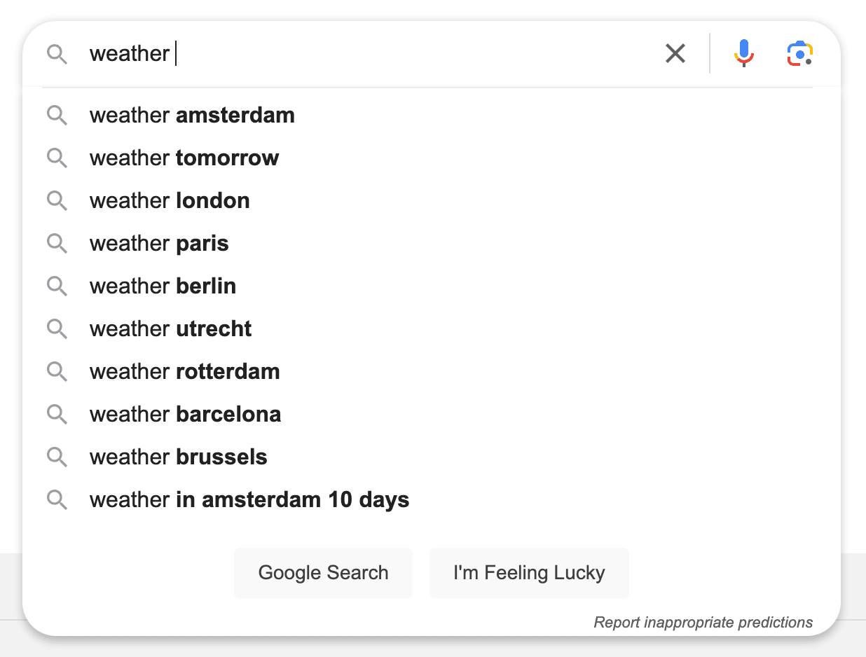 Google Autocomplete