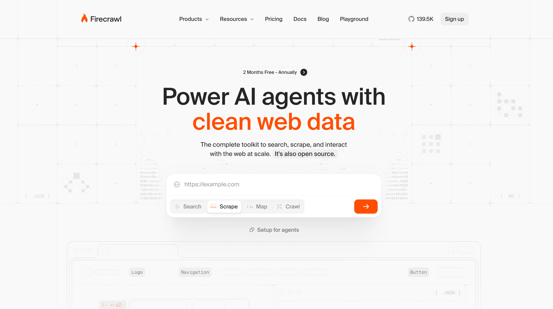 Firecrawl landing page