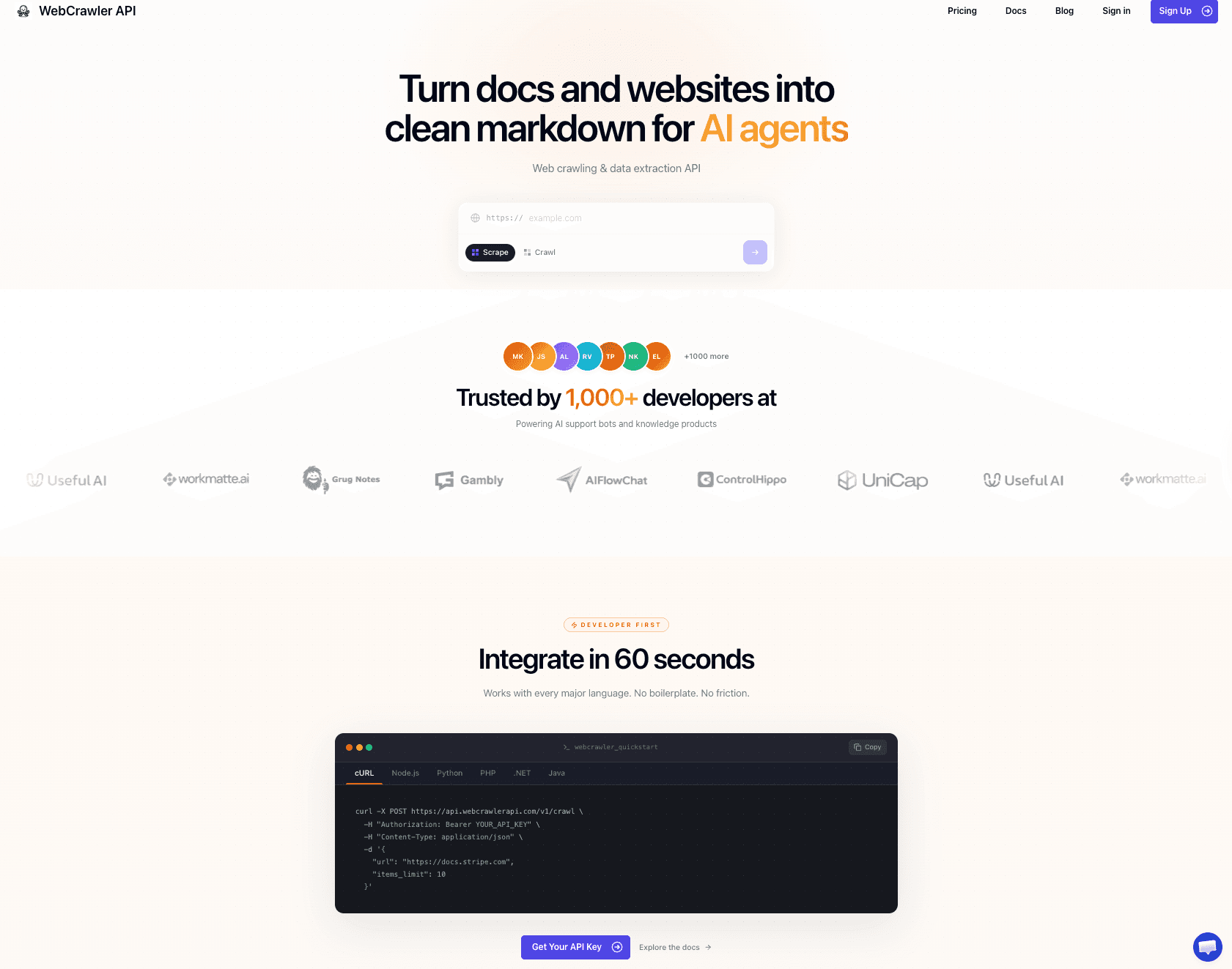 WebCrawlerAPI