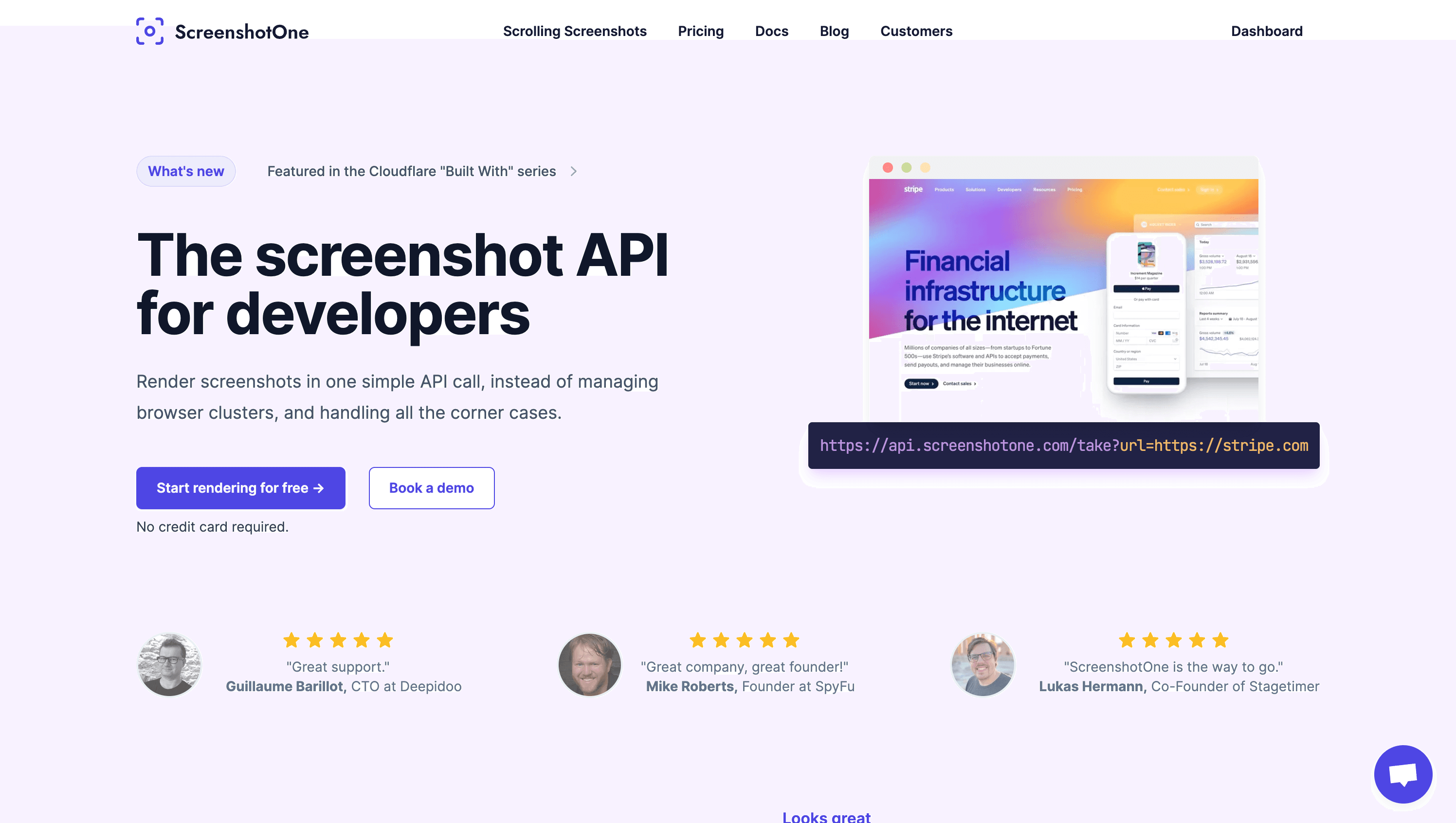 ScreenshotOne screenshot